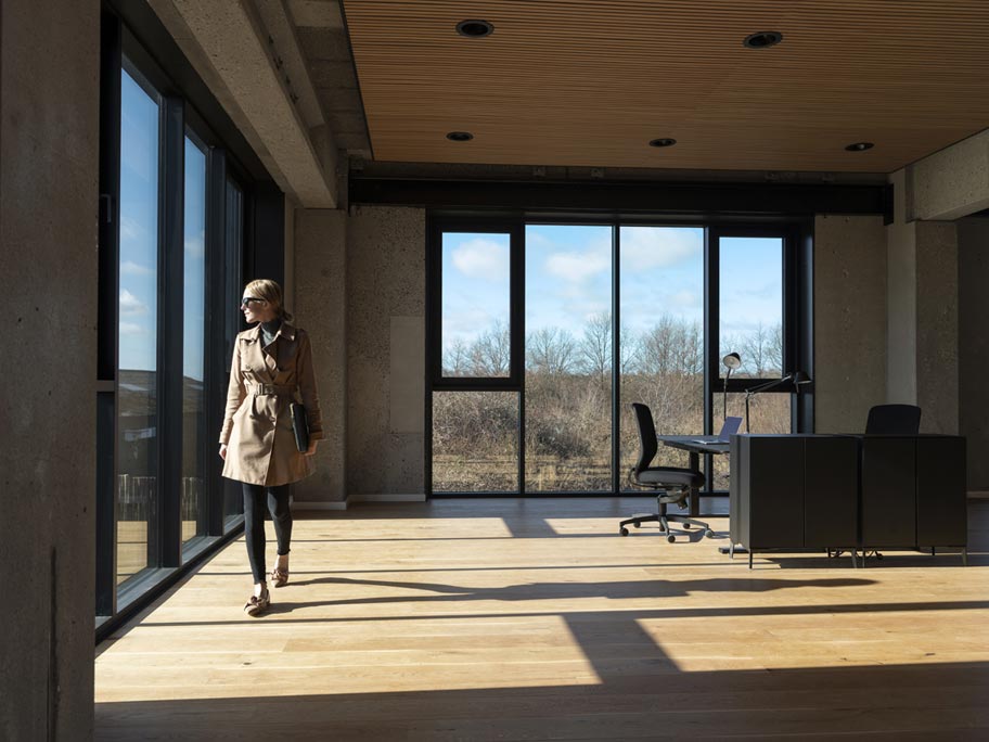 Billede af APM 55 showroom hos Hvalsøgruppen.