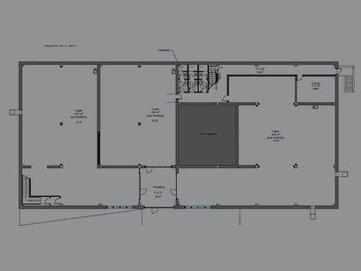 Plantegning af APM 55 erhvervslejemål.